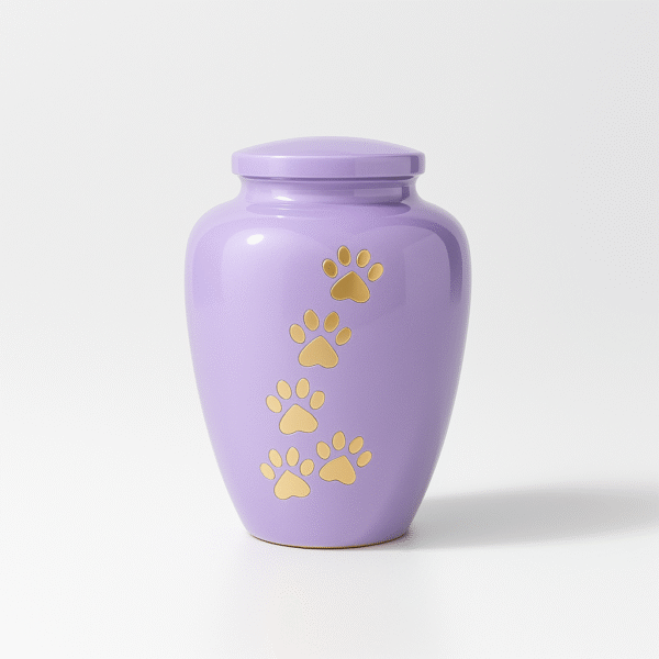 Lavender Paw Path Pet Cremation Urn