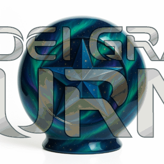 Celestial Star Aurora Cremation Urn
