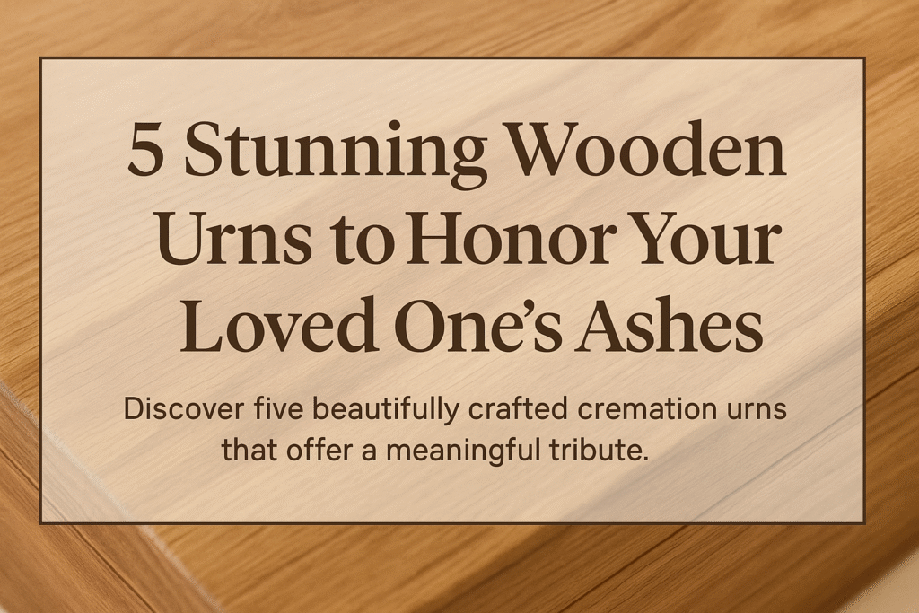 5 Wooden Cremation Urns So Stunning, You’ll Want to Keep Them in Your Living Room — A Tribute in Cremation Ashes That Feels Like Home 2 5 Stunning Wooden cremation Urns to Cherish Cremation Ashes with Elegance and Meaning