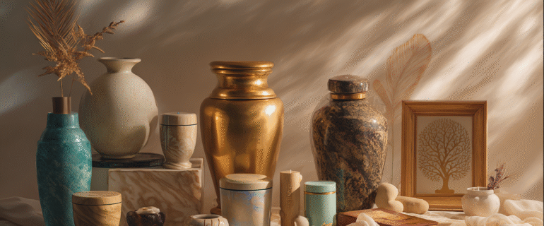 u5422357617_A_curated_visual_composition_showing_a_diverse_co_c533fb8c-8d96-43ce-94cf-e415f82b5d16_3 What Is Cremation Urns, 17 Emotional, Cultural, and Practical Facts No One Told You About Ashes