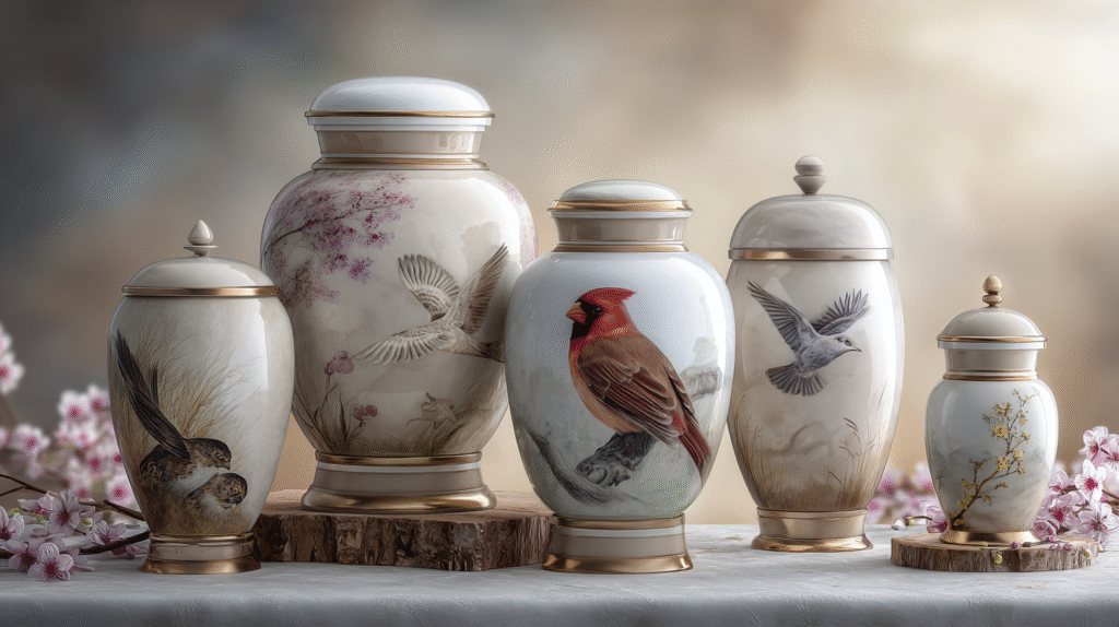 5 Powerful Bird Symbols You Didn't Know Represent the Soul in Cremation Urns for Ashes 7 5 Bird Symbols That Bring Peace in Cremation Urns for Ashes – Dei Gratia Urn