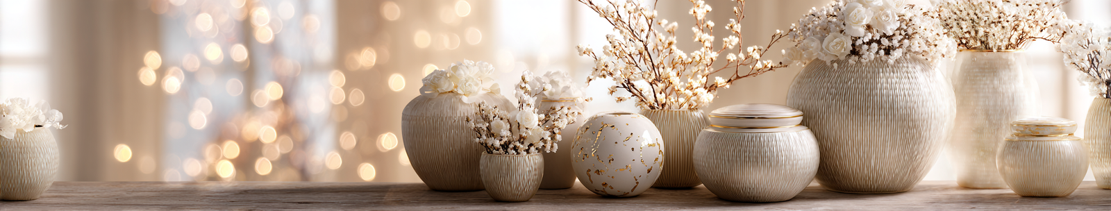 Dei Gratia Urns - About Us 18 u5422357617 A serene and elegant arrangement of premium crema dc153f17 0e56 4bdd b8ab 88a5d6371070 1 1 - Cremation Urns for Humans Ashes, Funeral Urns for Ashes, Pet Urns in USA