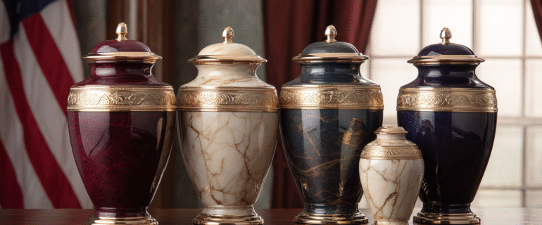 u5422357617_a_front-facing_group_of_four_classic_cremation_ur_5ea37b96-420f-4a84-8767-321e532fc0cc_0 What Is an Urn? – Comprehensive Guide to Cremation Urns for Ashes