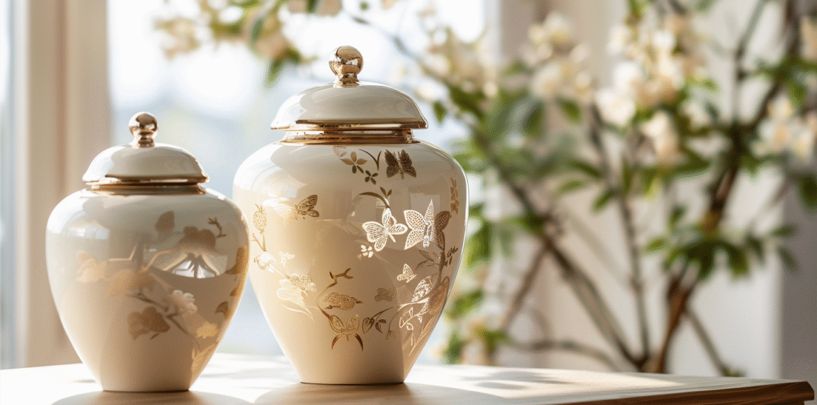 u5422357617_a_premium_product_showcase_of_luxurious_ivory_cre_9f28606a-b17c-4da5-a2e4-2fde2448715a_0 Cremation Urns in Troy New York – Memorial Ashes with Dignity by Dei Gratia Urns
