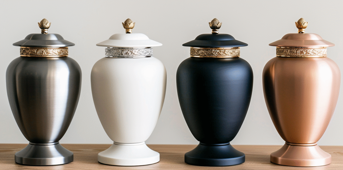 u5422357617_a_side-by-side_comparison_display_of_cremation_ur_08ebfc4b-bdf9-409c-8153-907a7e15d2d6_2 Symbolism of Urns: Emotional Significance in Cremation and Ashes | Dei Gratia Urns