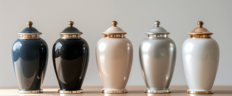 u5422357617_a_side-by-side_comparison_display_of_cremation_ur_6b10b994-f372-429b-b0cd-6f514e641712_0 Urn Definition & Meaning – Comprehensive Guide to Cremation Urns for Ashes