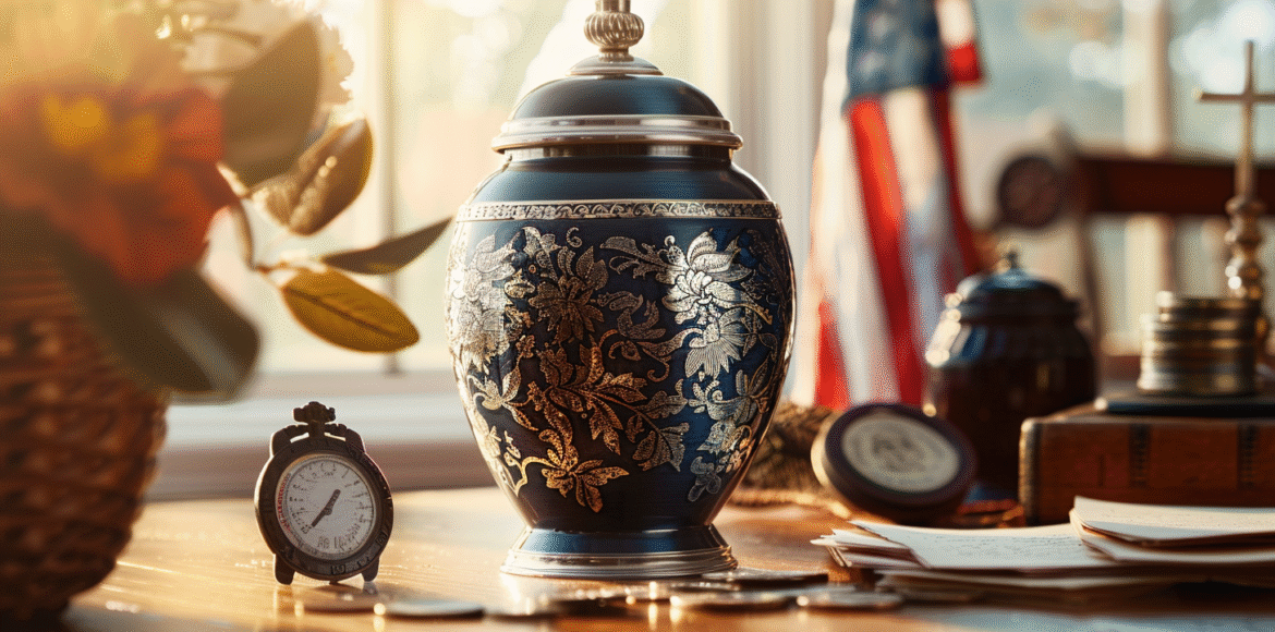 u5422357617_elegant_navy_blue_cremation_urn_made_of_brushed_a_687ff511-d555-4164-82a2-6f45c93ec49a_3 Cremation Urns in Glens Falls New York – Ashes & Memorial Options | Dei Gratia Urns