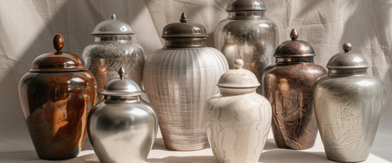 Cremation Urns for Ashes in Gulf Stream | Elegant Memorial Urns by Dei Gratia Urns