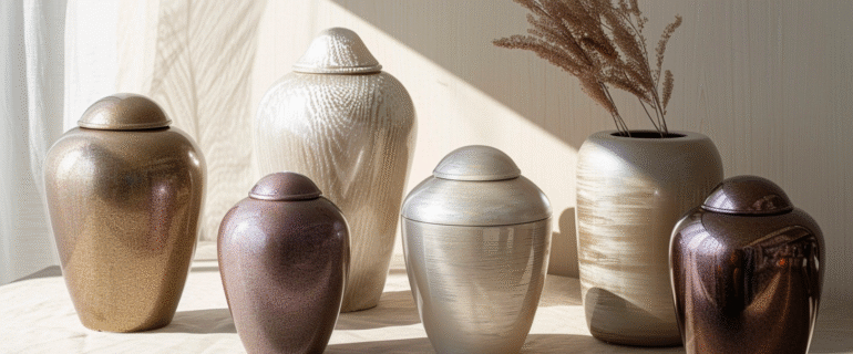 u5422357617_A_collection_of_luxurious_metallic_cremation_urns_38217e63-9f93-4a4a-bb9b-78dbfbc940d1_3 Cremation Urns for Ashes in Greenwood | Beautiful Greenwood Urns – Dei Gratia Urns