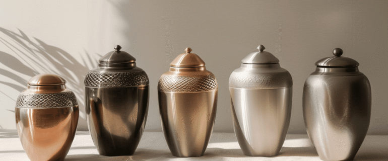 u5422357617_A_collection_of_luxurious_metallic_cremation_urns_530b0c55-149c-4104-ac4b-c4cc7b12bf9e_1 Cremation Urns for Ashes in Bay Harbor Islands | Elegant & Personalized Urns