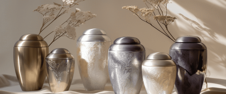 u5422357617_A_collection_of_luxurious_metallic_cremation_urns_917fb0fe-bef8-4ecd-b6a3-df3862e22033_0 Cremation Urns in Bal Harbour | Beautiful Memorial Options for Ashes