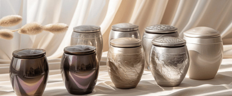 u5422357617_A_collection_of_luxurious_metallic_cremation_urns_c5f53dd9-b56c-4a7d-978a-927419cdb730_2 (1) Cremation Urns for Ashes in Golfview | Dei Gratia Urns