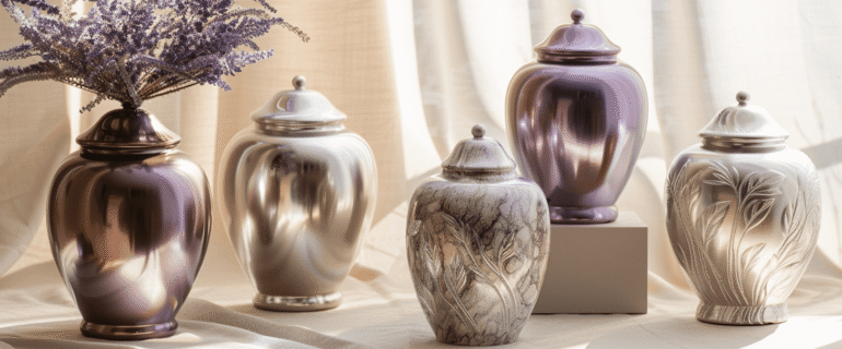 u5422357617_A_collection_of_luxurious_metallic_cremation_urns_e9aef027-f7d2-4b21-97ae-98b500b64f98_3 Sea Ranch Lakes Urns: Cremation Urns for Ashes | Dei Gratia Urns