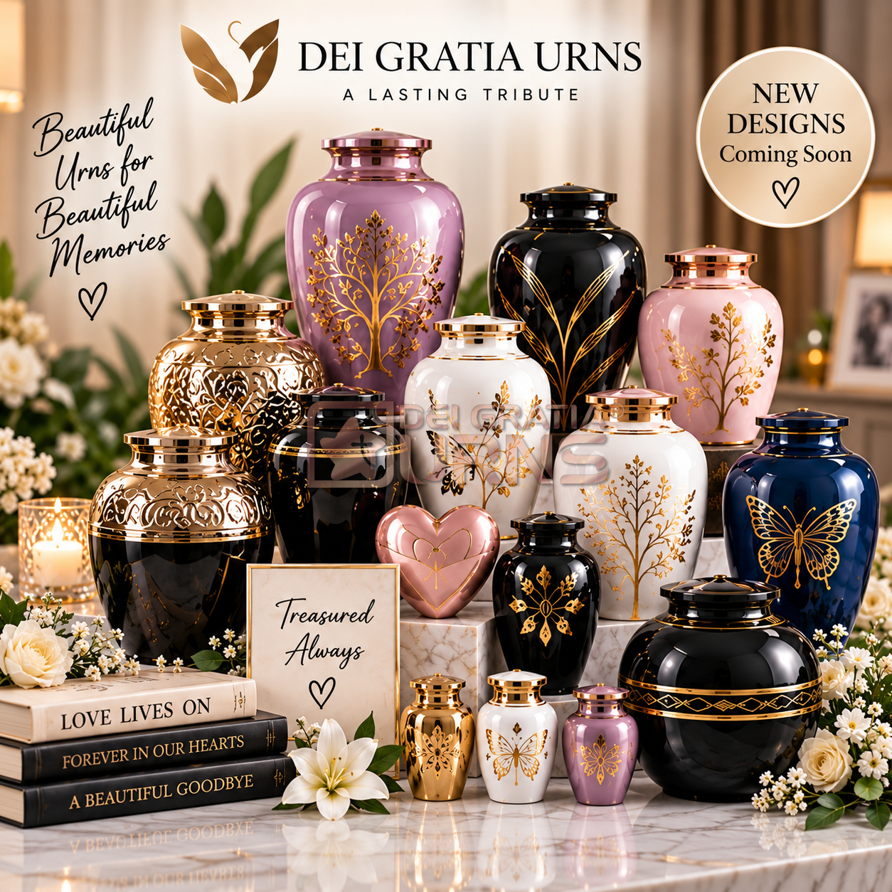 Elegant Dei Gratia Urns collection
