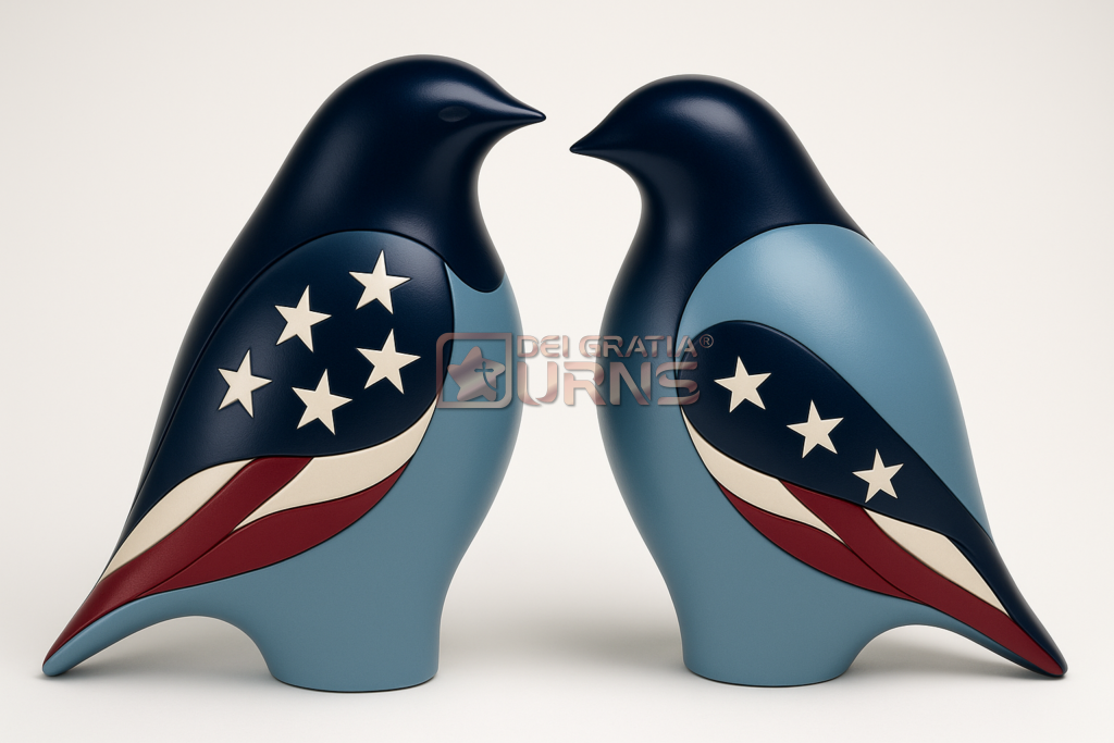 9 Intimate Reasons Why Keepsake Urns for Ashes Offer More Than You Ever Imagined 10 Liberty Song Patriotic Bird Cremation Urn by Dei Gratia Urns