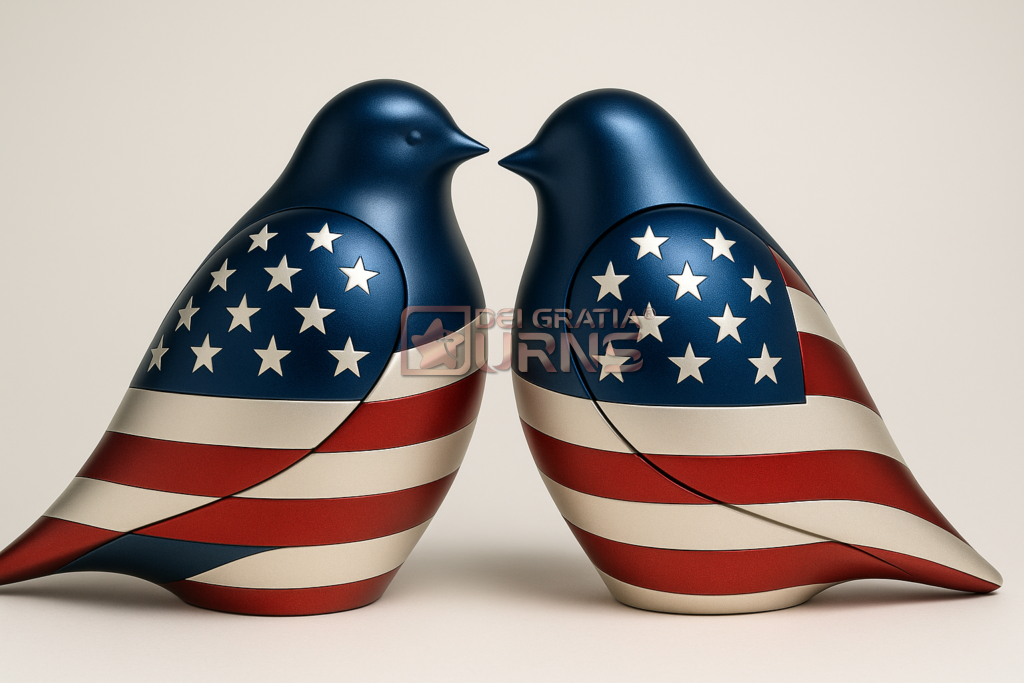 9 Intimate Reasons Why Keepsake Urns for Ashes Offer More Than You Ever Imagined 14 United Liberty Patriotic Bird Memorial Urn for Ashes by Dei Gratia Urns